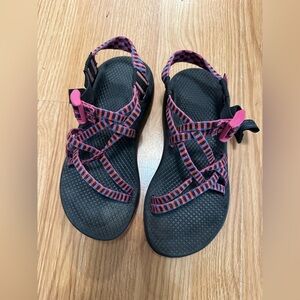 Chaco Womens Z/Cloud X Sandal, Tartan Magenta,Rose Size 6 Pink Blue Double Strap